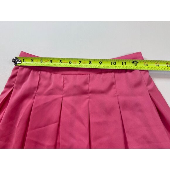 Do+Be Pleated Pink Skirt With Shorts 12" Length Lightweight Design (bin HH163) - Picture 5 of 9